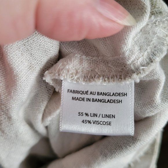 Linen Shorts With Belt Tie - Picture 5 of 5